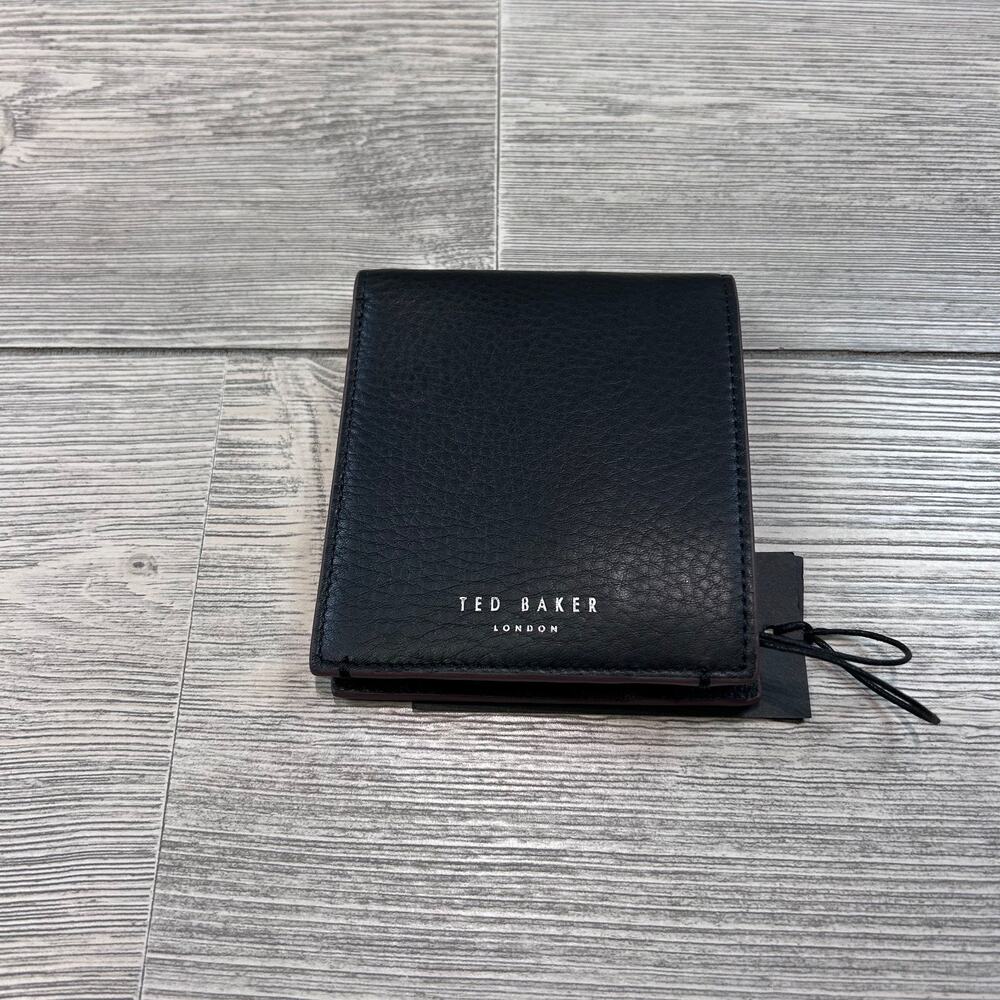 Ted Baker London Bifold Wallet Black Normal NWT